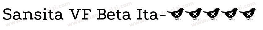 Sansita VF Beta Ita字体转换